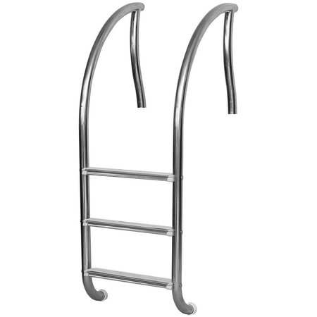 ALEGRIA 0.049 in. Economy 3 Step Ladder with Stainless Steel AL1702000